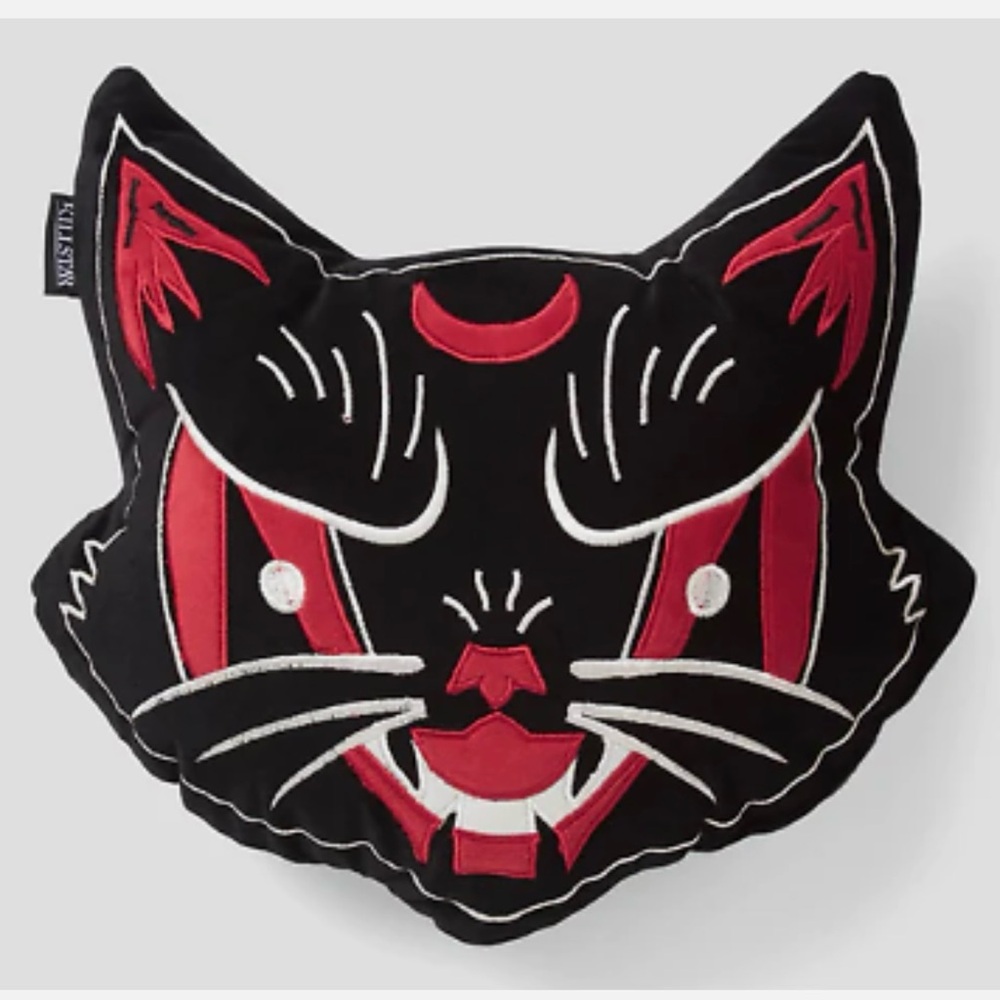 Killstar purr evil cat pillow